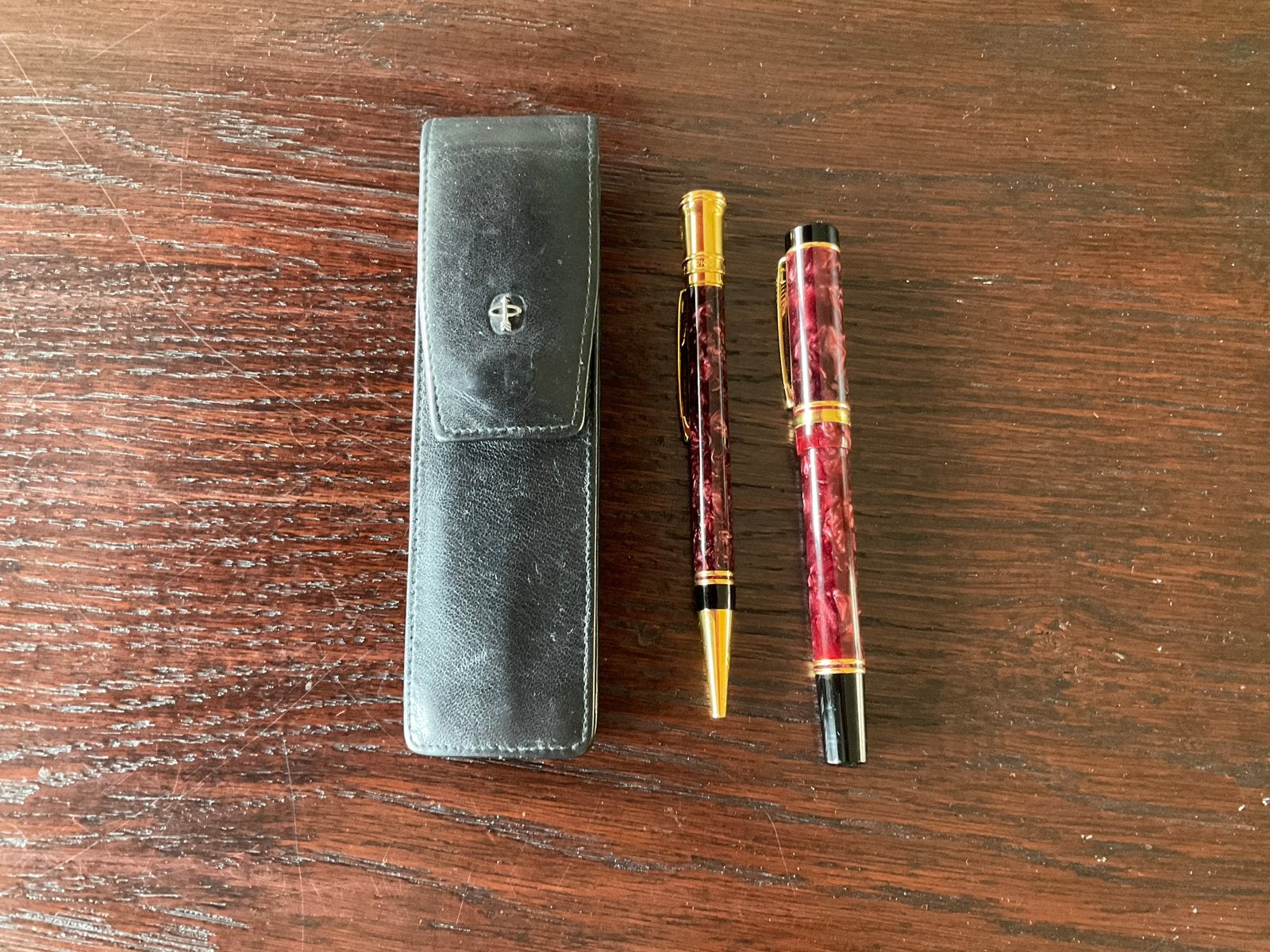 Luxe Parker Duofold Schrijfset - Rollerball & Balpen, Verzamelen, Ophalen, Pennenset, Parker, Met doosje