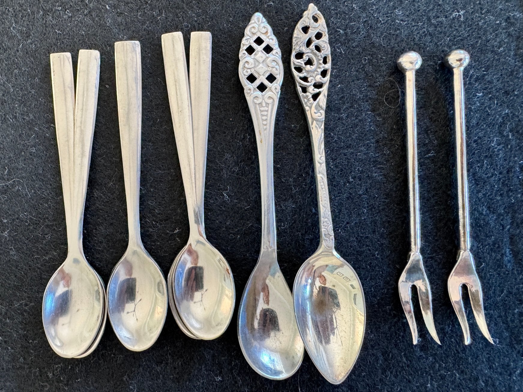 Diverse lepeltjes vorkjes, Antiek en Kunst, Ophalen of Verzenden