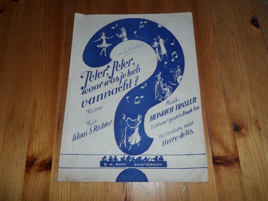 Peter, peter waar was je toch vannacht - Traxler / Richter, Gebruikt, Gitaar, Ophalen of Verzenden, Artiest of Componist