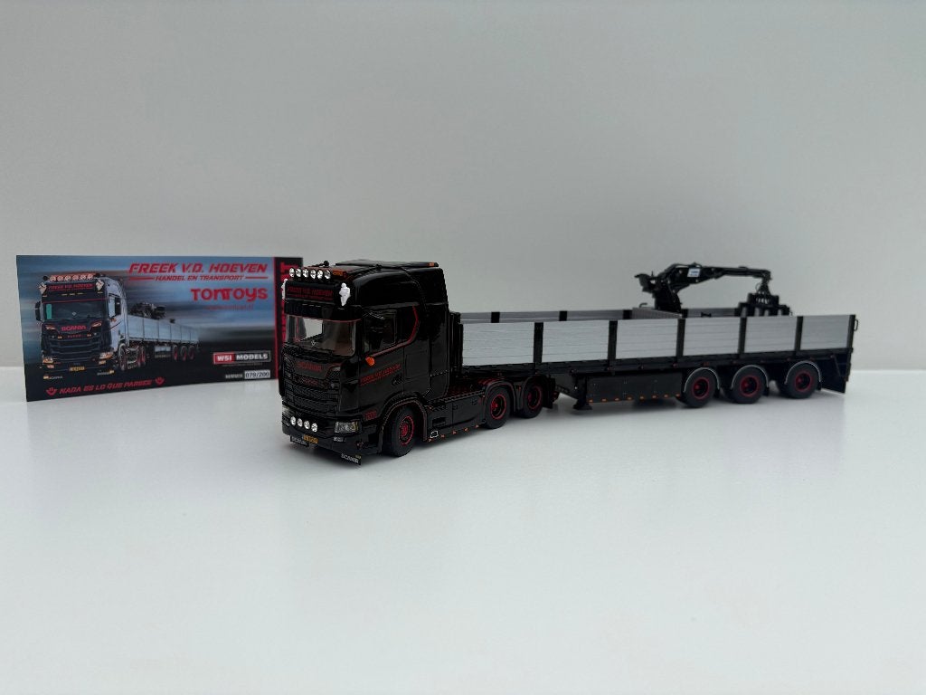 WSI SCANIA  S  CS20H 6X2 BRICK TRAILER FREEK VD HOEVEN, Ophalen of Verzenden, Nieuw, Bus of Vrachtwagen, Wsi