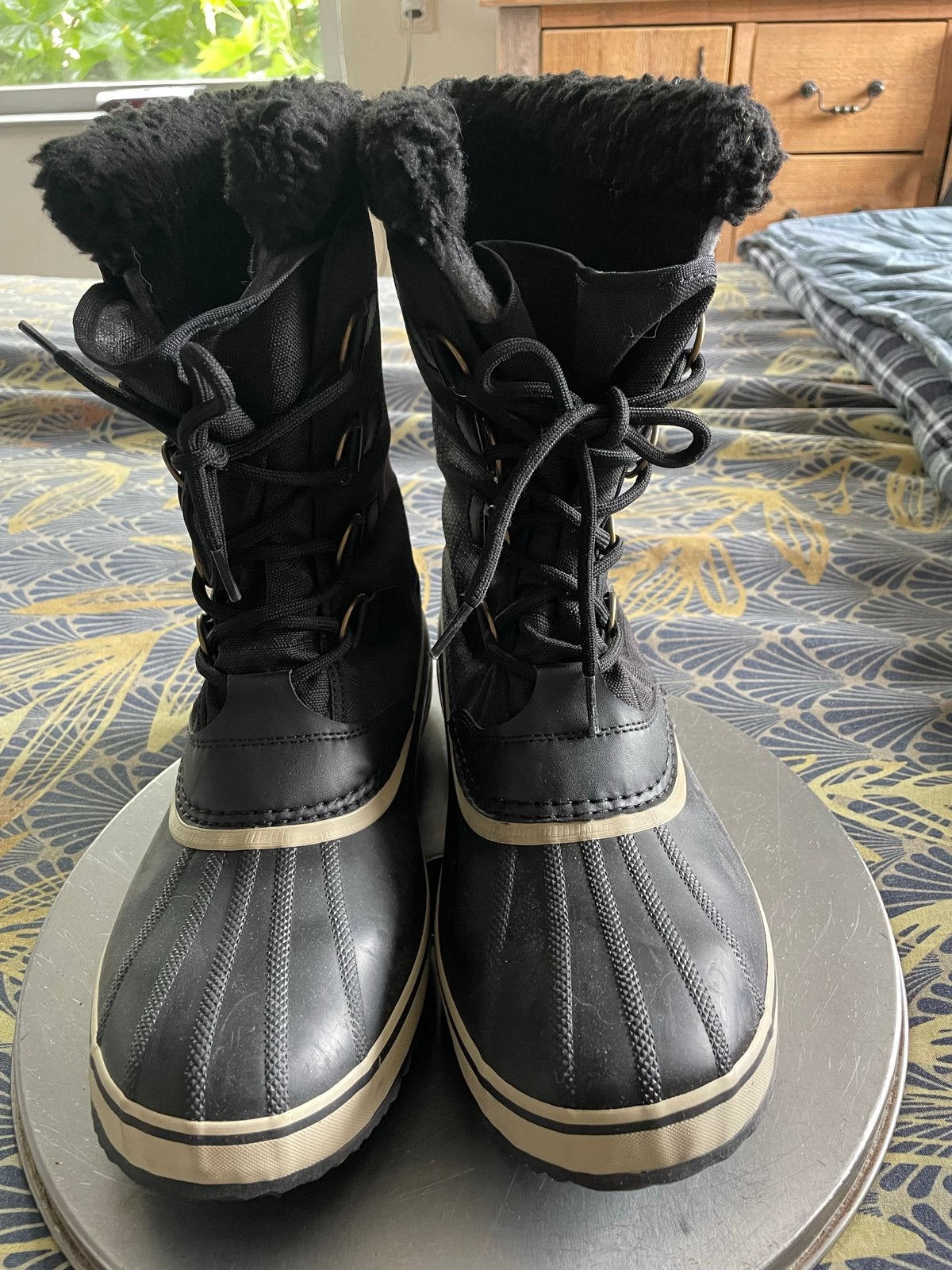 Sorel Winterlaarzen Heren Maat 44 Zwart - Zo goed als nieuw, Kleding | Heren, Schoenen, Ophalen, Zo goed als nieuw, Zwart, Boots