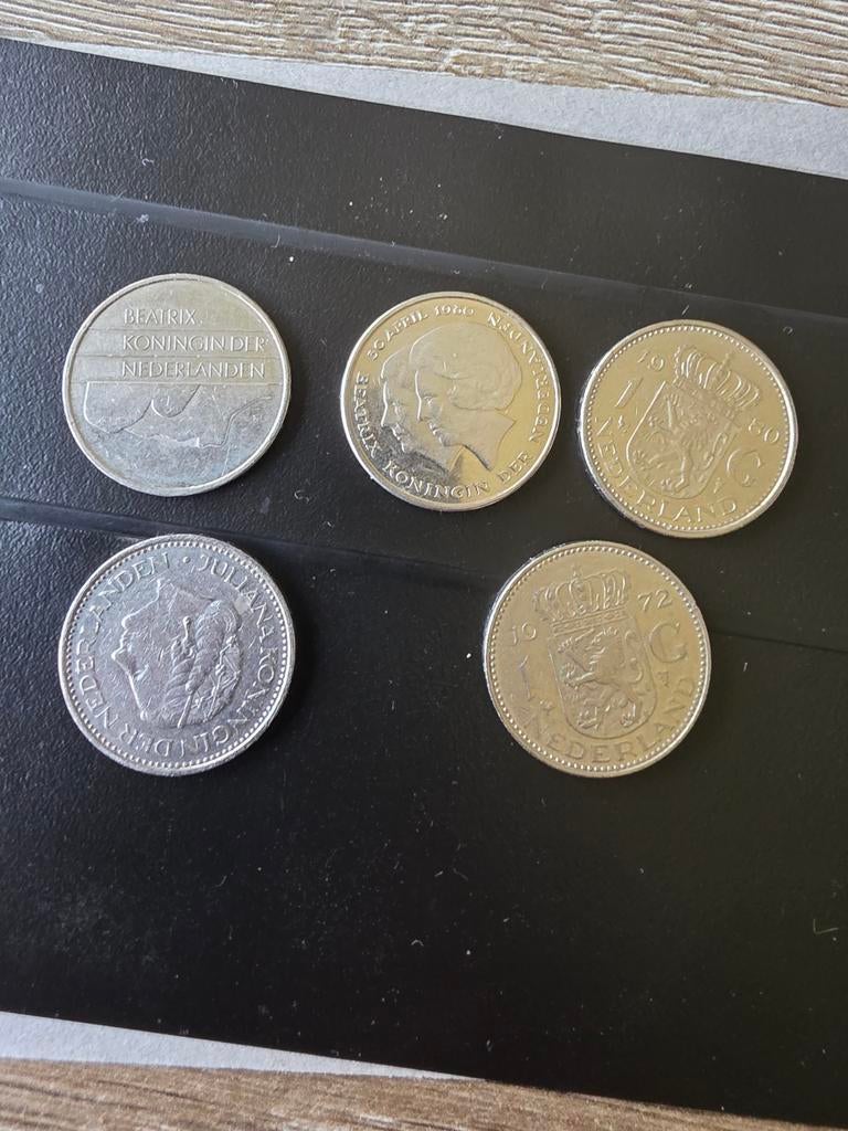 5 x gulden, Postzegels en Munten, Munten | Nederland, Ophalen of Verzenden, Koningin Beatrix, 5 gulden, Setje