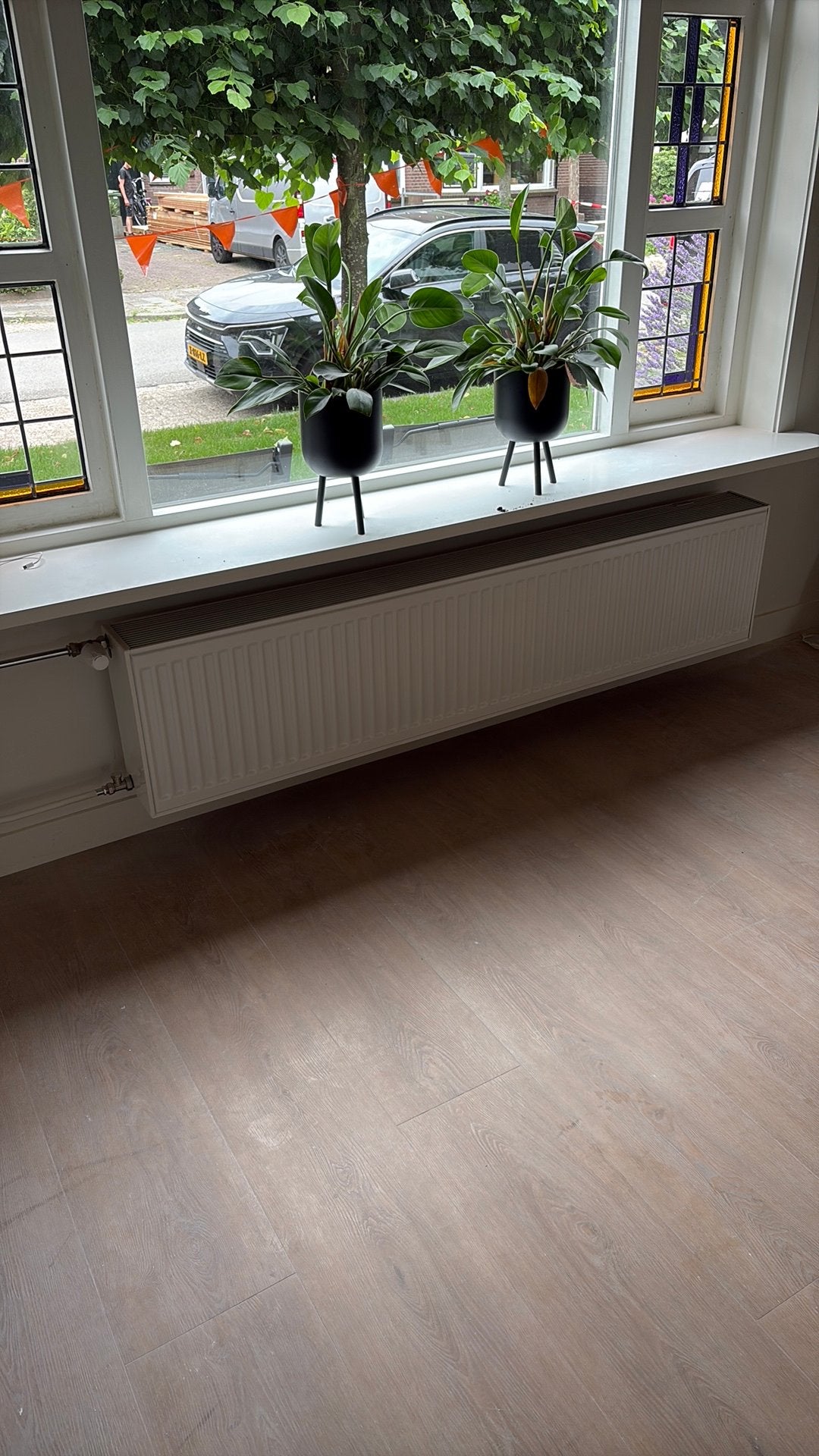Witte radiator Brugman T33 400x1800 mm vermogen 3060 watt, Ophalen, Radiator, Zo goed als nieuw, 60 tot 150 cm