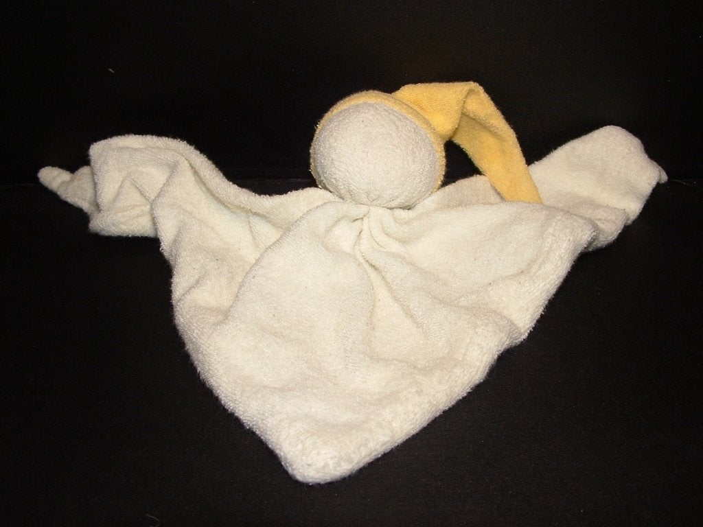 KEPTIN JR POPJE SPOOKJE KNUFFELDOEK BADSTOF WIT MET, Verzenden, Nieuw, Overige typen