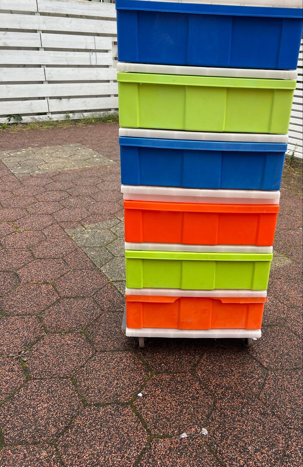 Kleurrijke kinder ladekast, Ophalen, Gebruikt, 5 laden of meer, 100 tot 150 cm