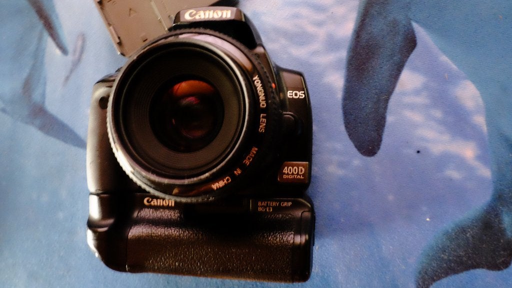 Canon 400d +Grip +Yongnuo AF 35mm f2, Gebruikt, Spiegelreflex, Canon, 10 megapixels