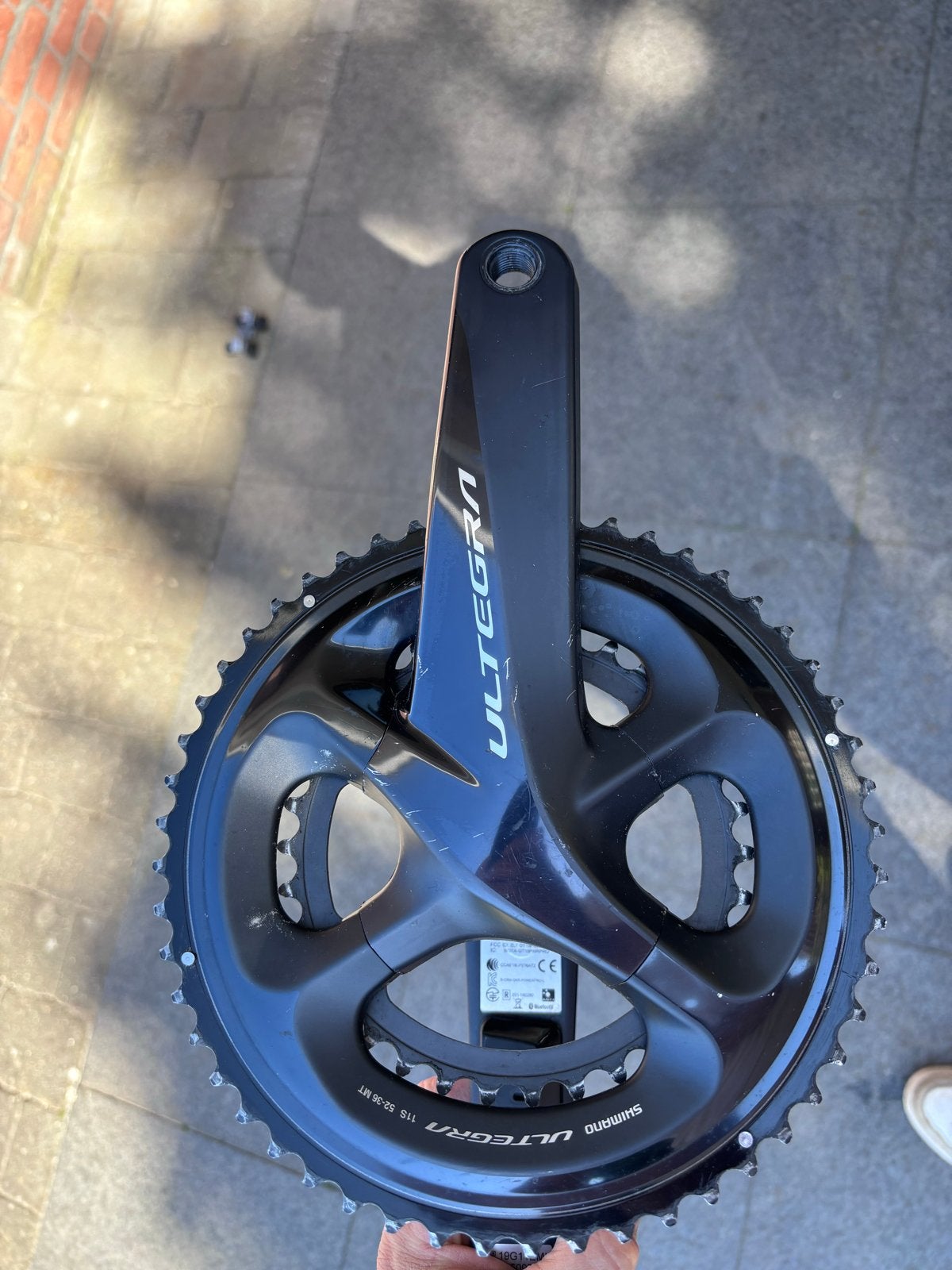 Shimano Ultegra FC-R8000 Crankstel 175mm 52-36T, Crankstel of Pedalen, Gebruikt, Ophalen of Verzenden, Aluminium