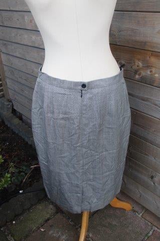 Rok blauw/ wit Escada mt 44 winter AANBIEDING Vaste prijs, Blauw, Maat 42/44 (L), Escada, Ophalen of Verzenden