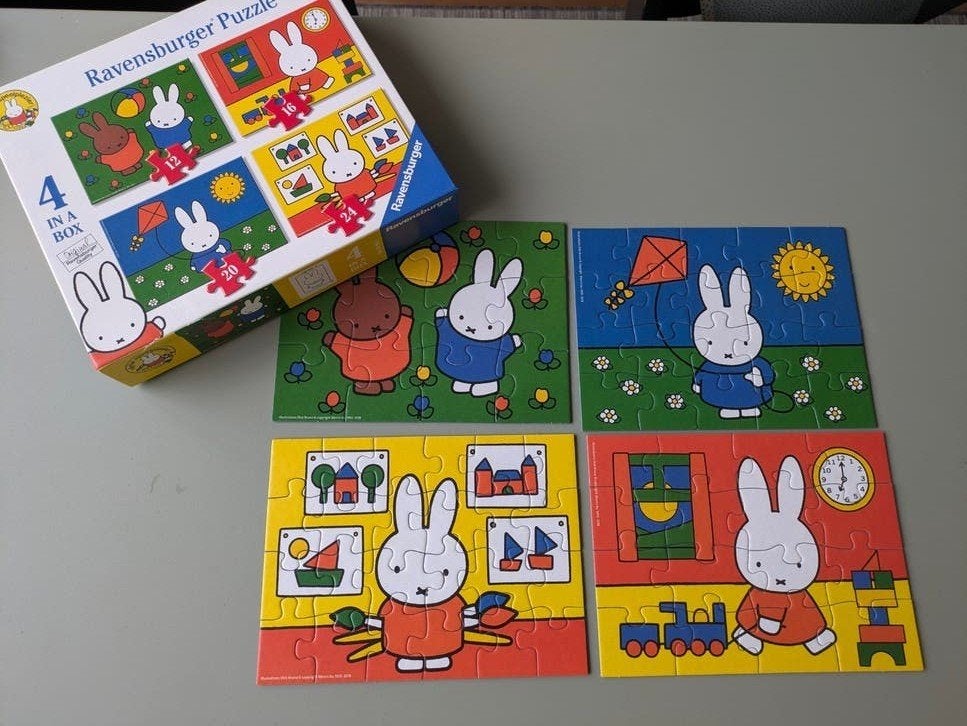 Nijntje puzzel 4 stuks kinderpuzzels dick Bruna miffie, Kinderen en Baby's, Speelgoed | Kinderpuzzels, Ophalen of Verzenden, 10 tot 50 stukjes