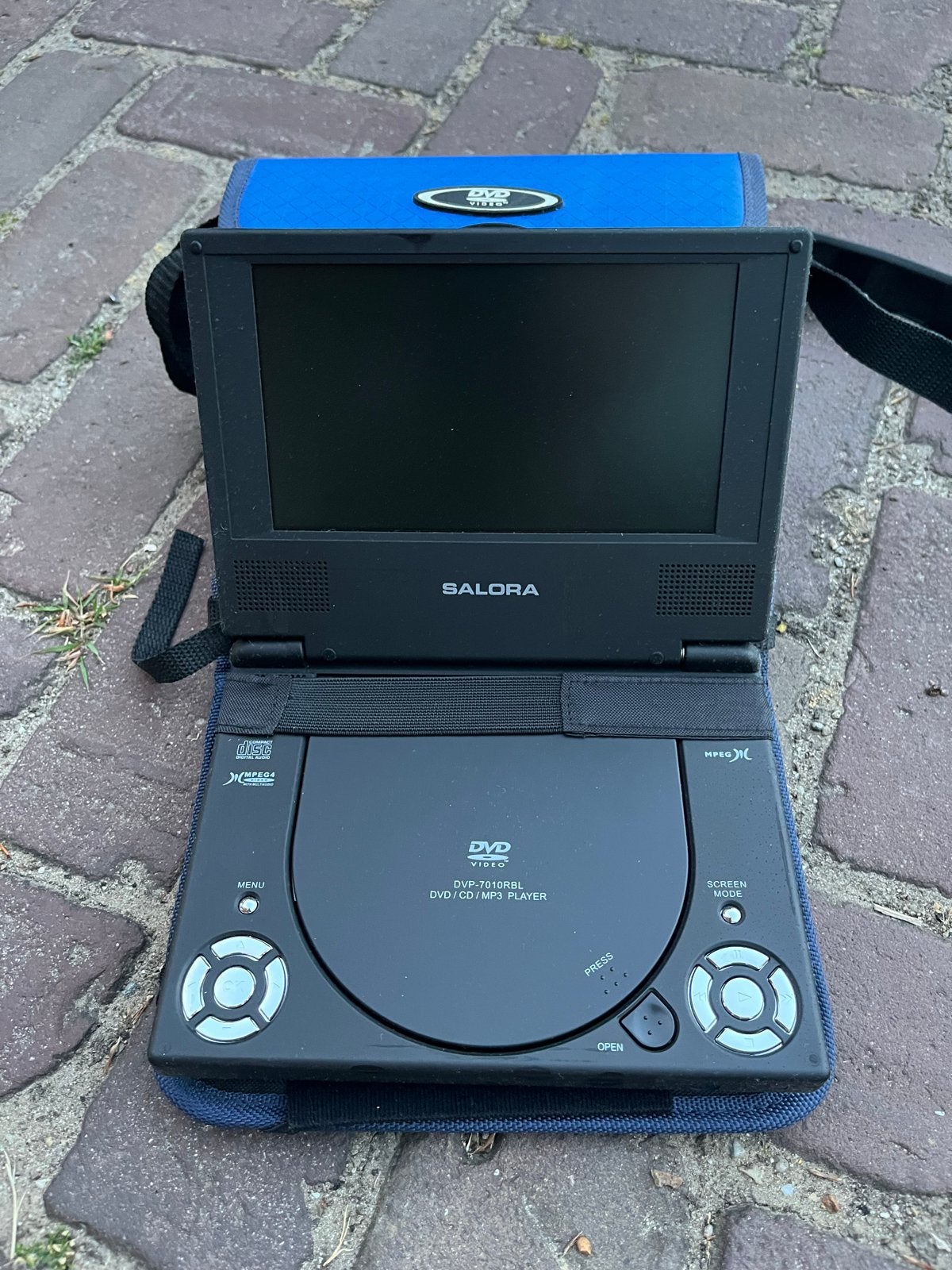 Salora Portable DVD-speler (werkt, maar plakt), Gebruikt, Draagbaar, Ophalen, Overige merken
