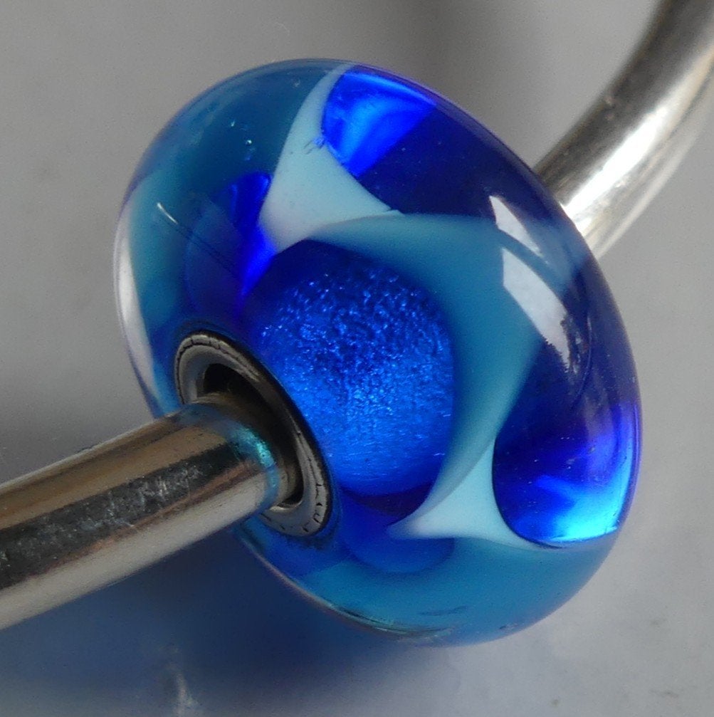 Trollbeads AZUURBLAUWE GOLF, Gebruikt, -, Verzenden, -