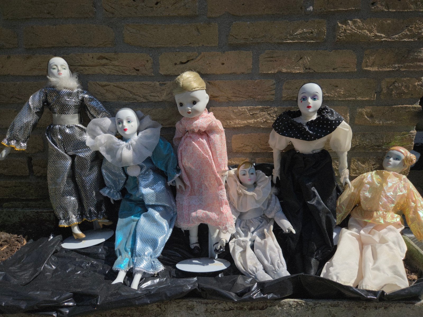Set van 6 Vintage Porseleinen Poppen - Clowns en Babypop, Verzamelen, Poppen, Ophalen, Zo goed als nieuw, Pop