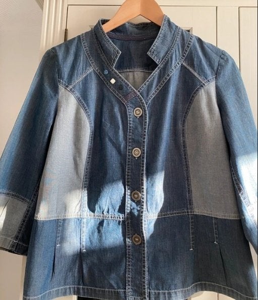 Denim jas 40/42, Ophalen of Verzenden, Nieuw, Maat 42/44 (L), Blauw