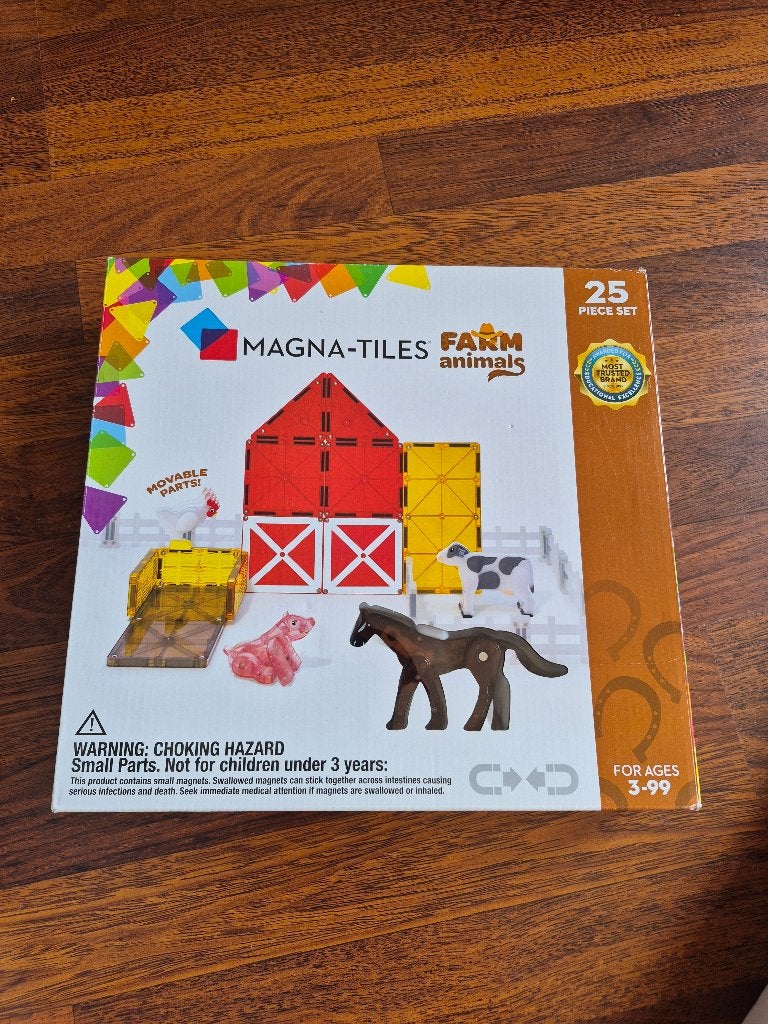 Magna-Tiles farm animals, Kinderen en Baby's, Ophalen of Verzenden, Zo goed als nieuw, Overige merken