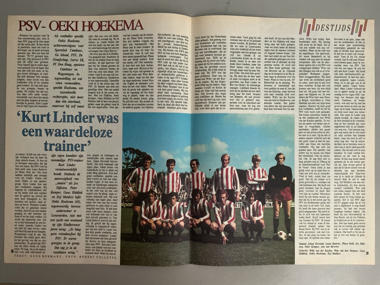 Voetbal artikel PSV, Ophalen of Verzenden, Knipsel(s)