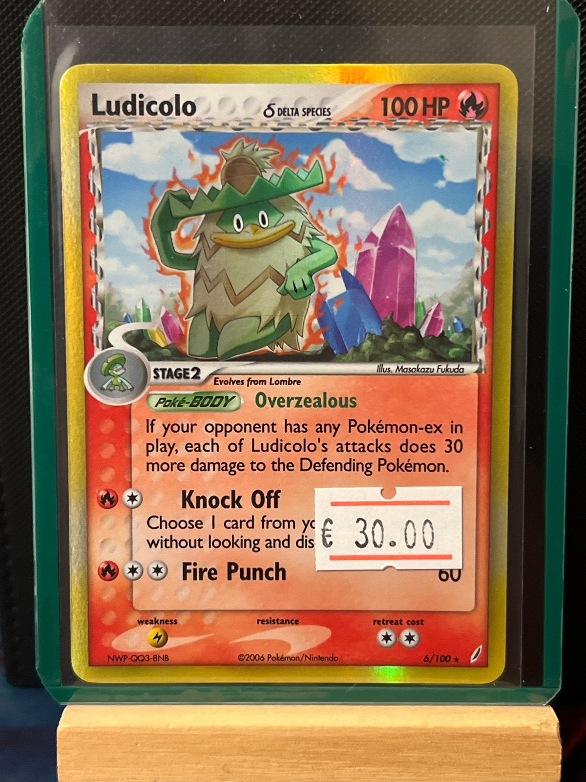 Ludicolo Delta Species Pokemon Kaart - 2006, Ophalen of Verzenden, Zo goed als nieuw, Losse kaart, Foil
