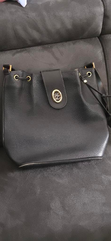 Vintage Karl Lagerfeld schoudertas zwart, Ophalen of Verzenden, Zwart
