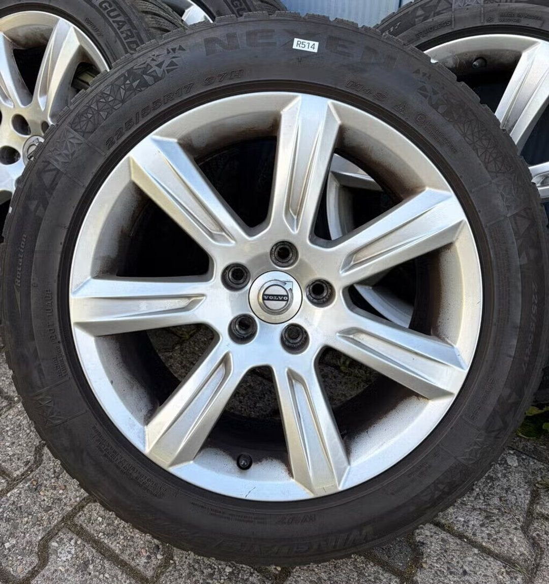 17” Originele Volvo V90 Velgen + Winterbanden, Gebruikt, -, -, Banden en Velgen