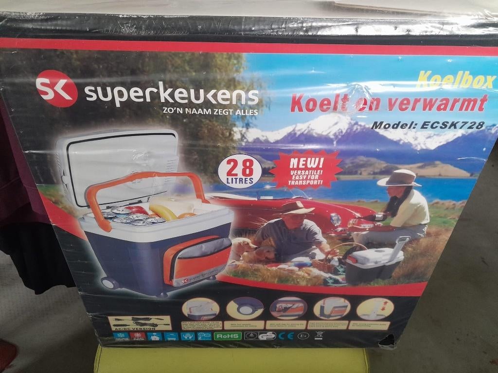 koelbox 12 volt, 220/240 volt, 28 liter, nieuw, Ophalen, Nieuw, Elektrisch