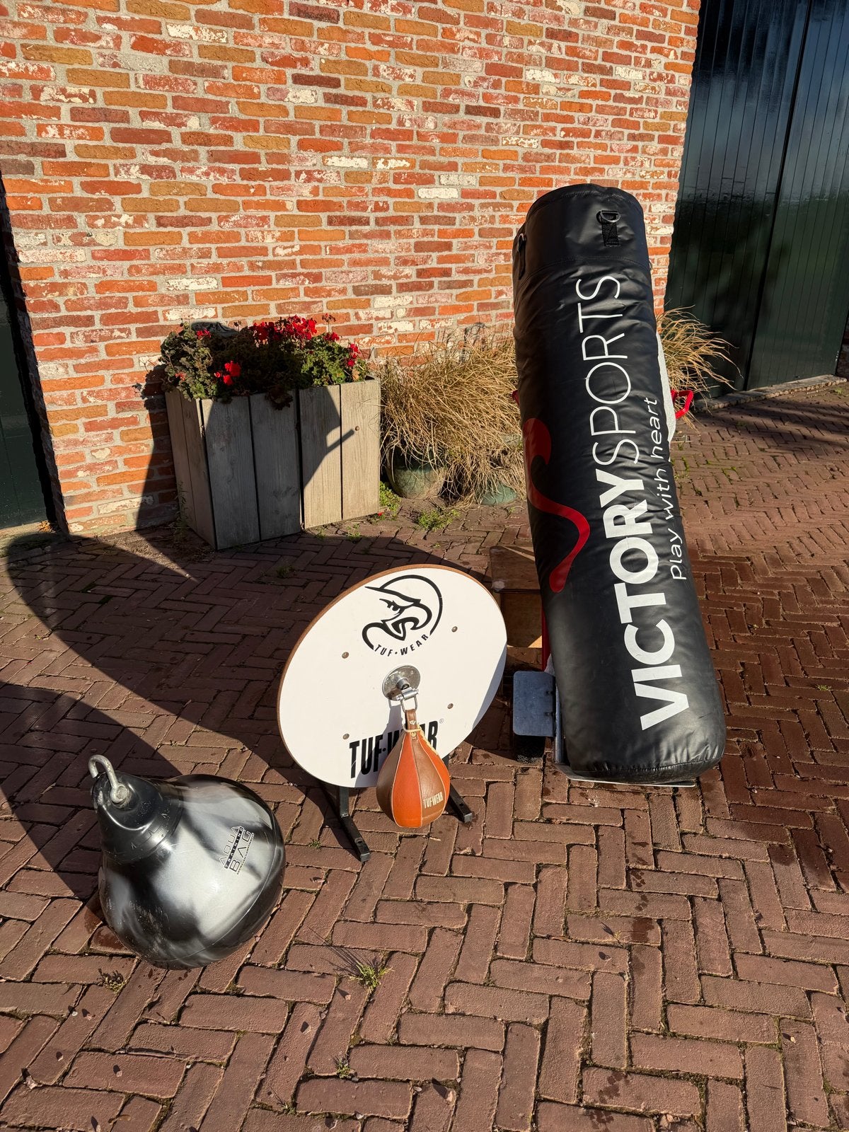Bokszak, Aqua Training Bag en Speedball set, Ophalen, Gebruikt, Bokszak