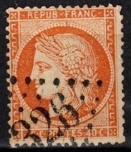 Mooi kavel Frankrijk HZH086., Ophalen of Verzenden, Gestempeld