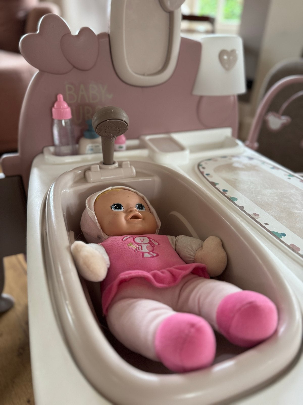 Smoby Baby Nurse speelset met babypop en accessoires, Ophalen, Gebruikt, Babypop