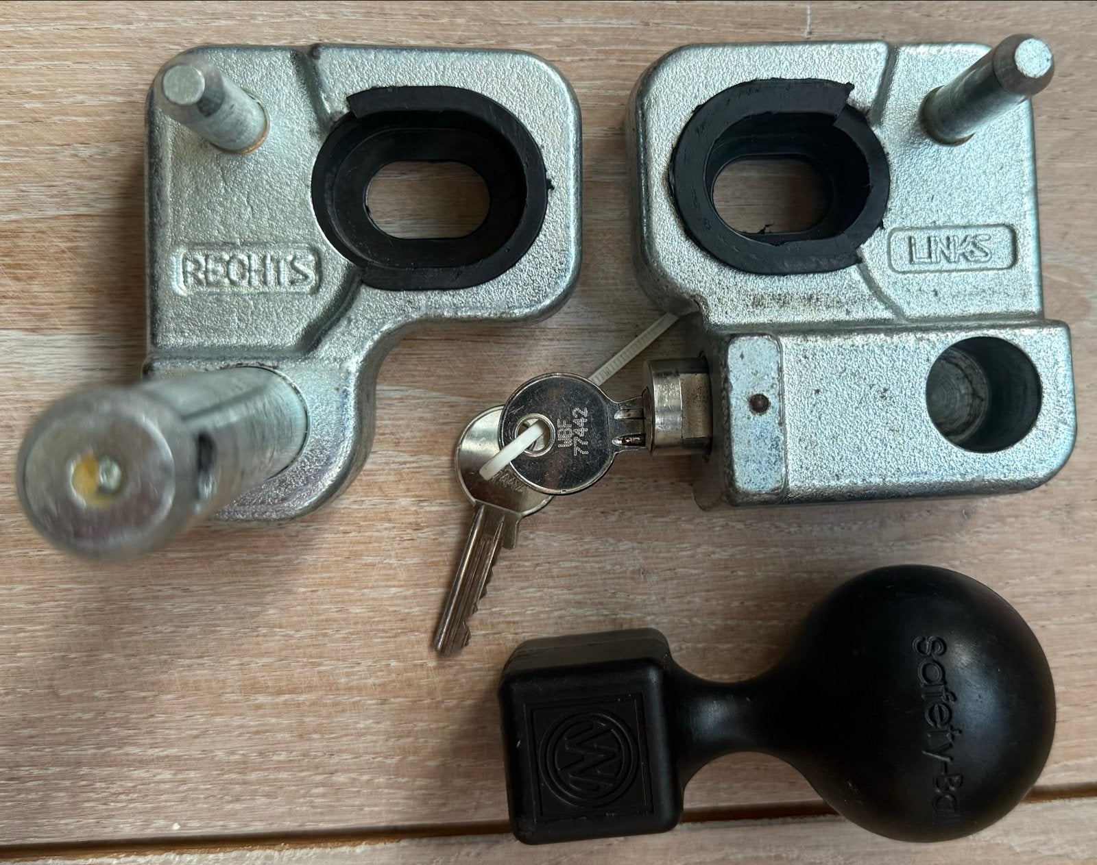 Robstop WS3000 plus SCM gekeurd disselslot met Safety-Ball, Caravans en Kamperen, Ophalen of Verzenden, Gebruikt