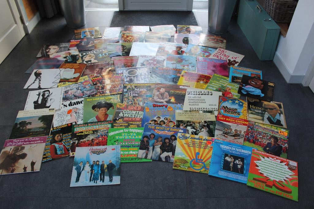 LP's, 60 stuks; van diverse artisten, zie foto's (75 euro), Cd's en Dvd's, Vinyl | Pop, Ophalen, Overige formaten, Dubbel-LP, 1970 - 1979
