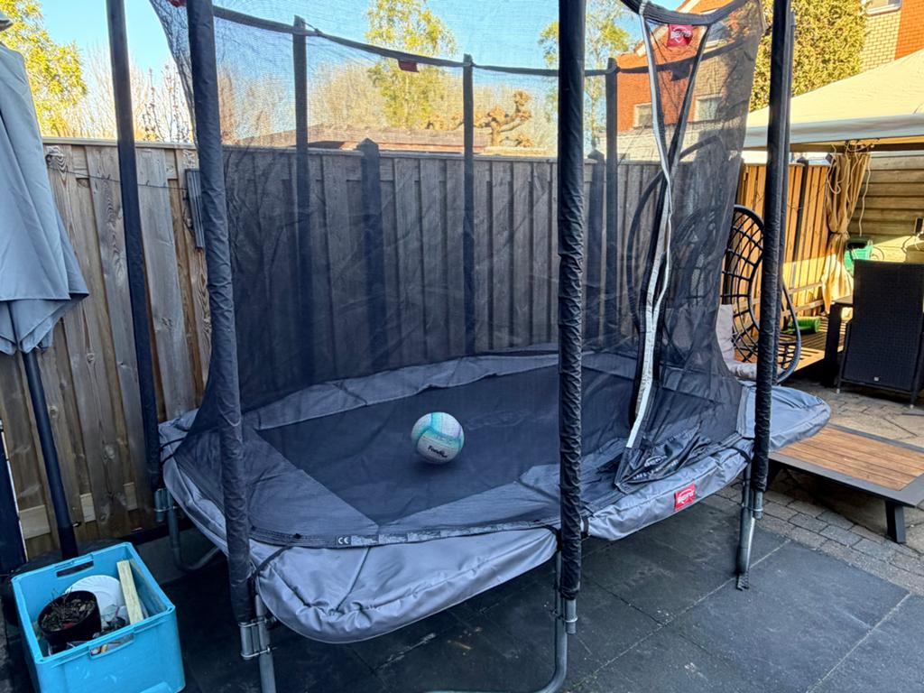 Trampoline  BERG type Favorit met veiligheidsnet 280, Ophalen, Gebruikt
