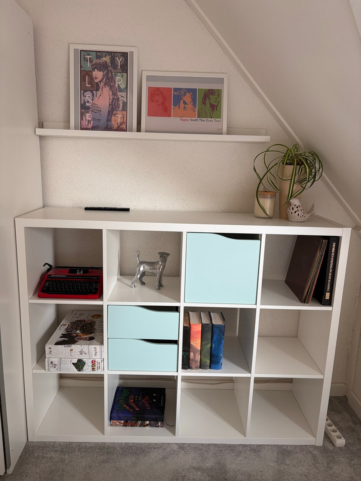 IKEA KALLAX Kast met 12 vakken - Wit, Ophalen, Gebruikt