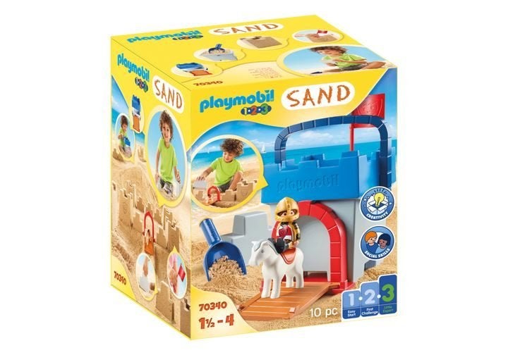 70340 zandkasteel / ridder 1-2-3 playmobil Sand, Complete set, 1.2.3, Nieuw, Ophalen of Verzenden
