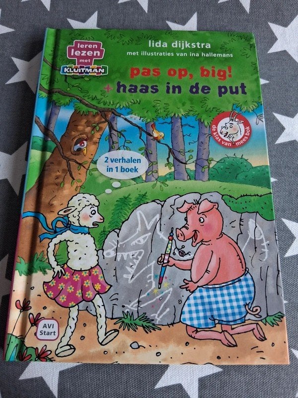 2in1 boek lida dijkstra - haas in de put / pas op big!, Ophalen of Verzenden, Gelezen, Fictie algemeen