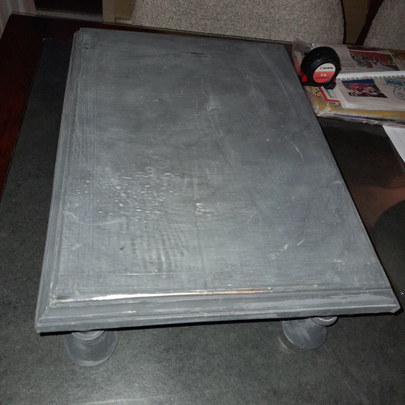 Baljot tafel antraciet., Huis en Inrichting, Ophalen, Overige typen, Hout