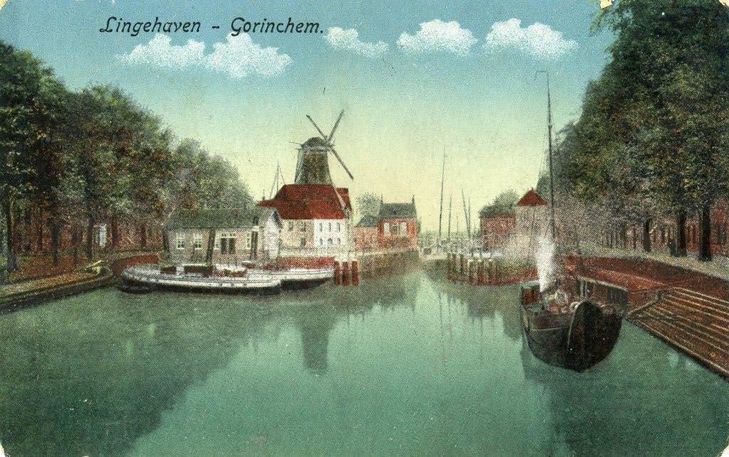 gorinchem molen Ansichtkaart, Verzamelen, Ophalen of Verzenden, Zuid-Holland