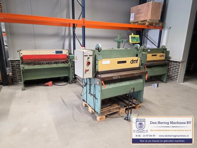 Knipschaar 1100x4mm en 1350x4mm plaatschaar knipbank 400V, Ophalen, Gebruikt