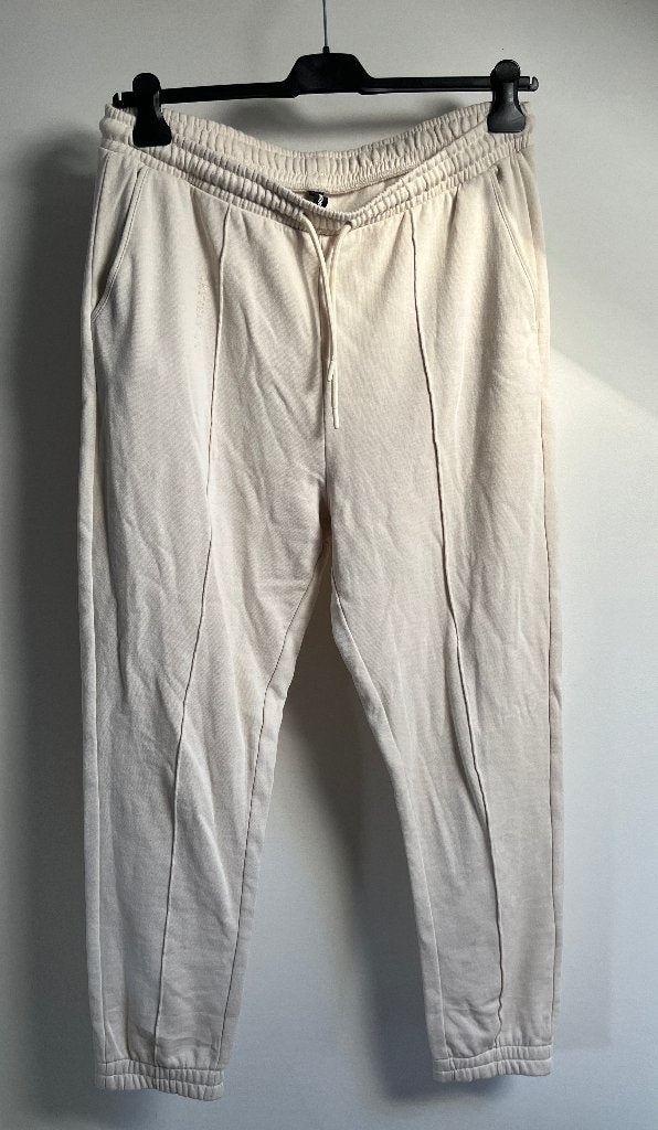 🌻Casual ecru broek sweat pants van Eksept XL 44 46, Verzenden, Beige, Maat 46/48 (XL) of groter, Zo goed als nieuw