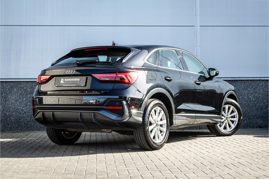 Audi Q3 Sportback 45 TFSI e Advanced Edition Leder / Adaptie, Auto's, Audi, Gebruikt, Euro 6, Met garantie (alle), Zwart