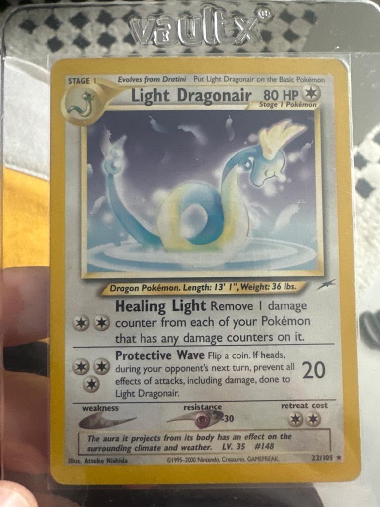 Pokémon Kaart: Light Dragonair (Neo Destiny, 22/105), Ophalen of Verzenden, Zo goed als nieuw, Losse kaart