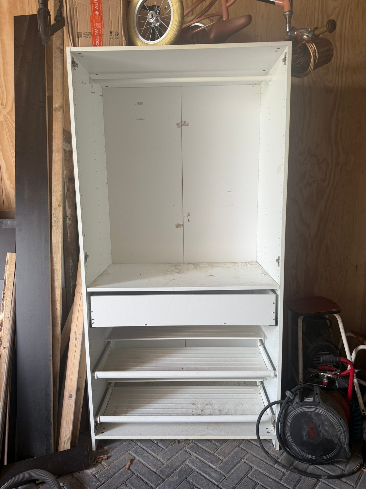 Gratis IKEA PAX kast wit, Ophalen, Gebruikt