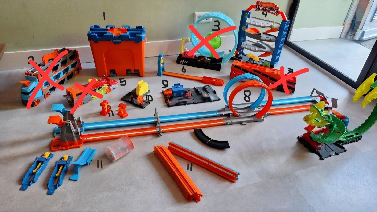 Grote Hot Wheels Racebaan Sets en Accessoires, Ophalen, Handmatig, Hot Wheels, Met looping
