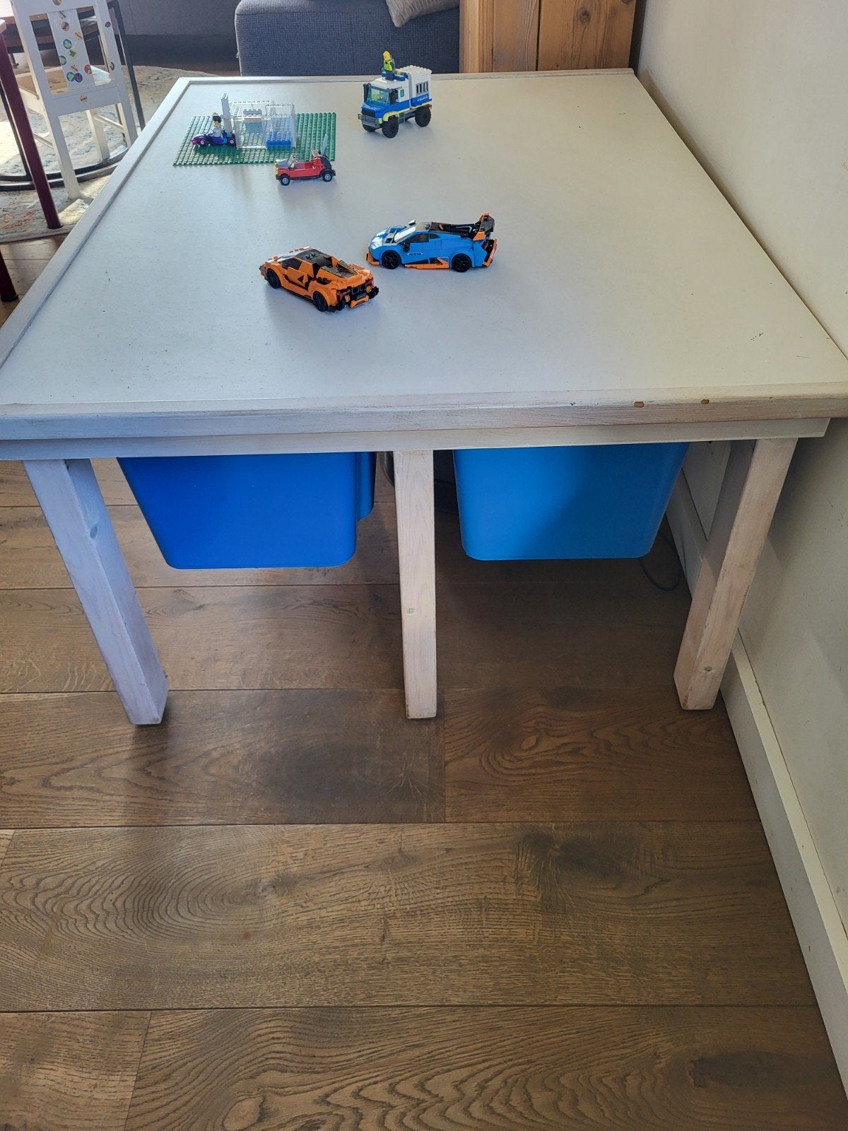 Lego tafel, Ophalen