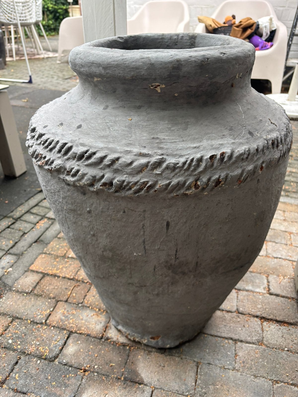 Oude pot kruik, Ophalen