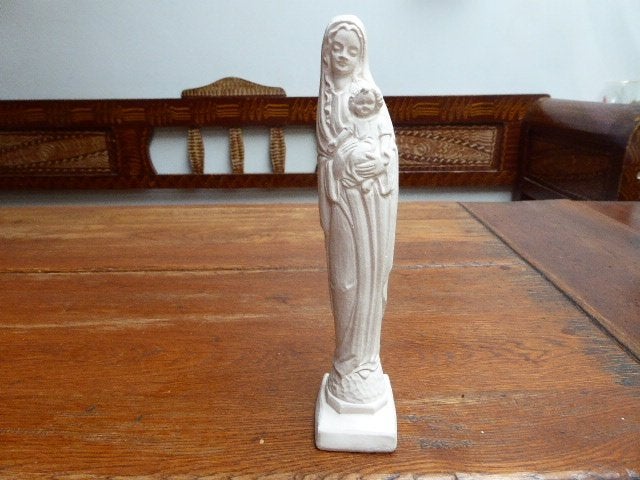 Mooi vormgegeven gipsen Maria beeldje, Ophalen of Verzenden