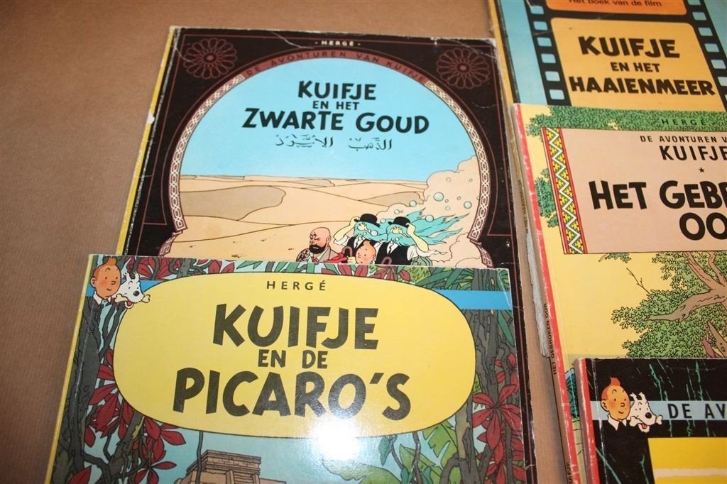 Partij Kuifje — 14 Casterman Strips van Hergé, Eén stripboek, Ophalen of Verzenden, Gelezen