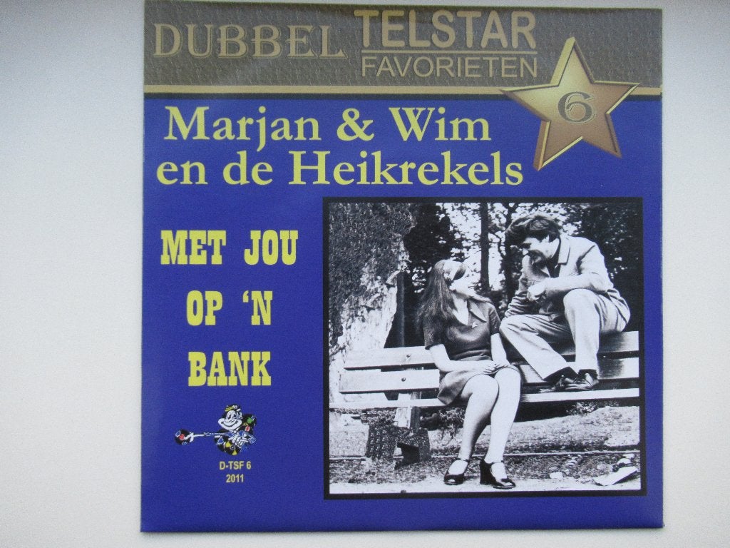 WIM & MARGRIET en de HEIKREKELS # MET JOU OP 'N BANK/ER ZIJN, 7 inch, Ophalen of Verzenden, Fotohoes, Levenslied of Smartlap