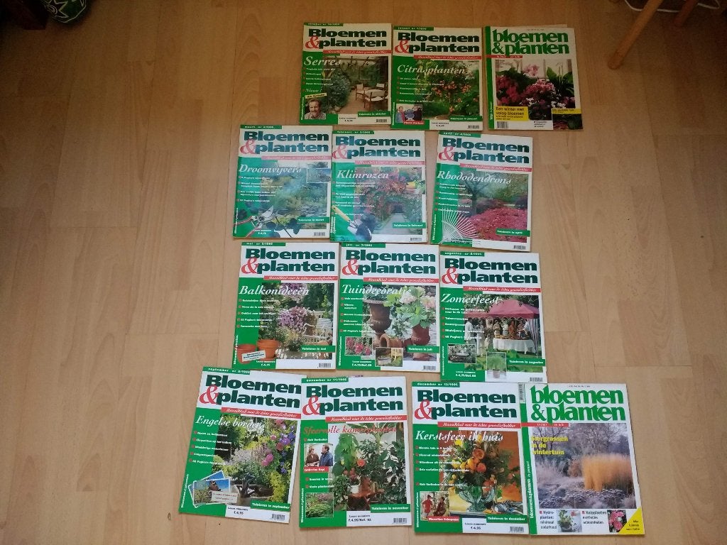 13 tijdschriften Bloemen & Planten uit 1995 en 1996, Boeken, Tijdschriften en Kranten, Ophalen of Verzenden, Gelezen, Muziek, Film of Tv