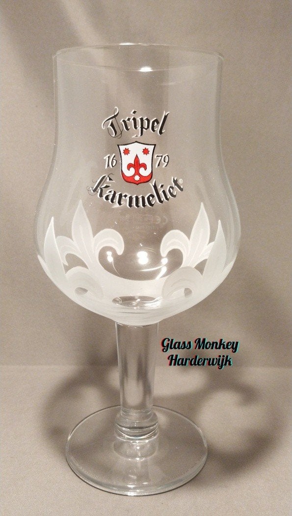Tripel Karmeliet bierglazen. 30cl, Ophalen, Nieuw, Glas of Glazen, Overige merken