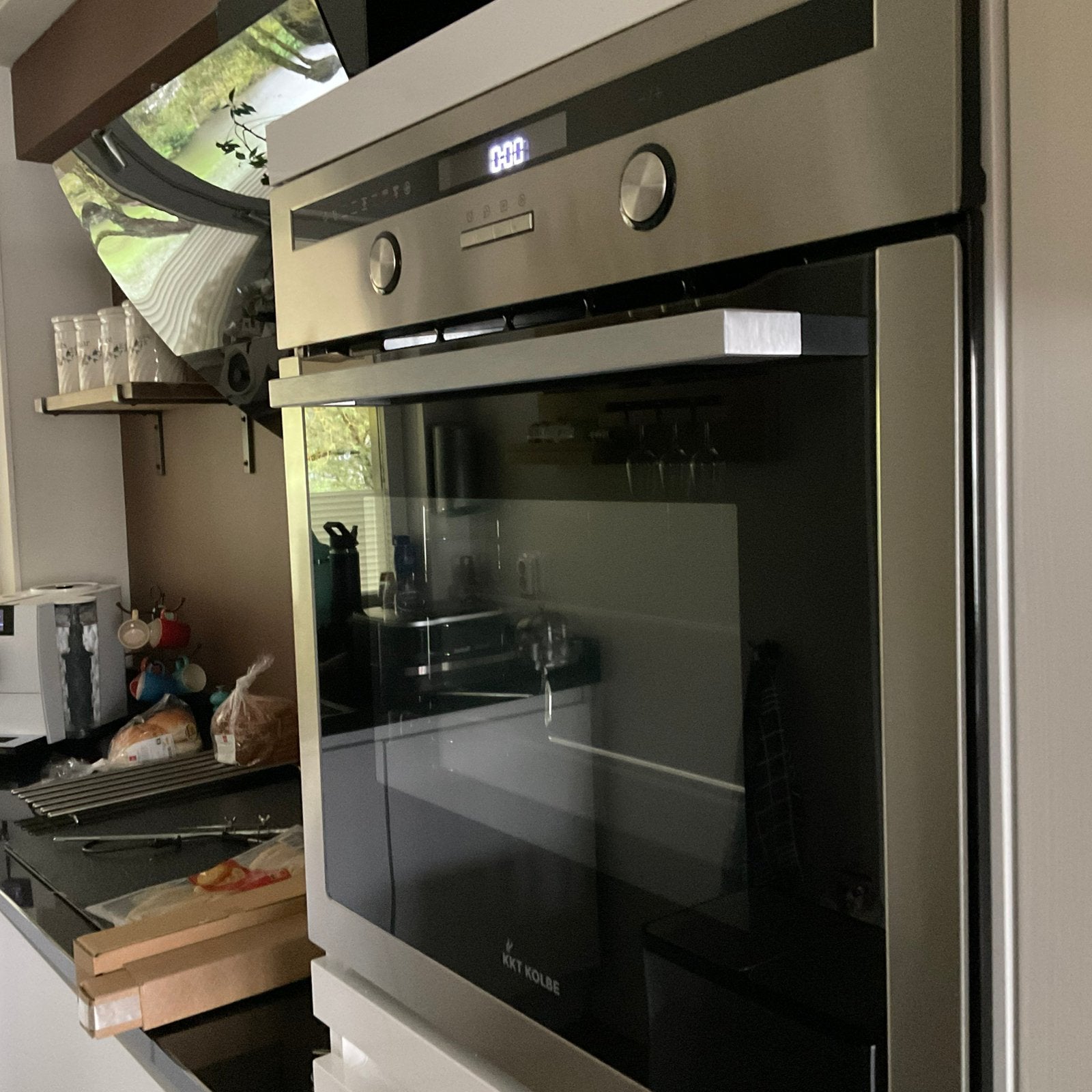 Inbouw oven. Nis hoogte 60cm, Ophalen, Gebruikt, Hete lucht, Oven met grill