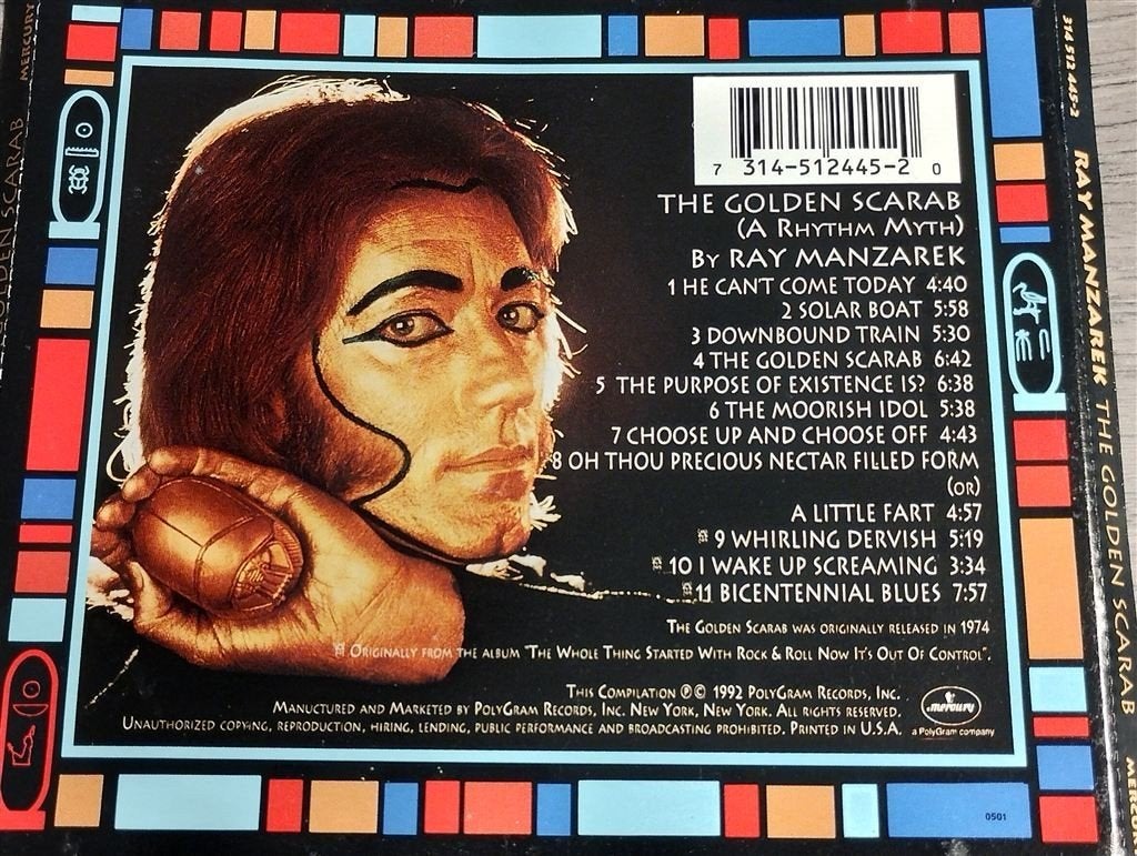 Ray Manzarek ‎- The Golden Scarab [A Rhythm Myth], Ophalen of Verzenden, Gebruikt, Jazz