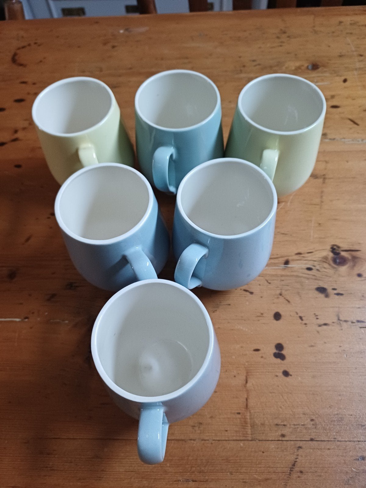 Bolle Buik Bekers .Pastel Petrus Regout, Antiek en Kunst, Ophalen of Verzenden